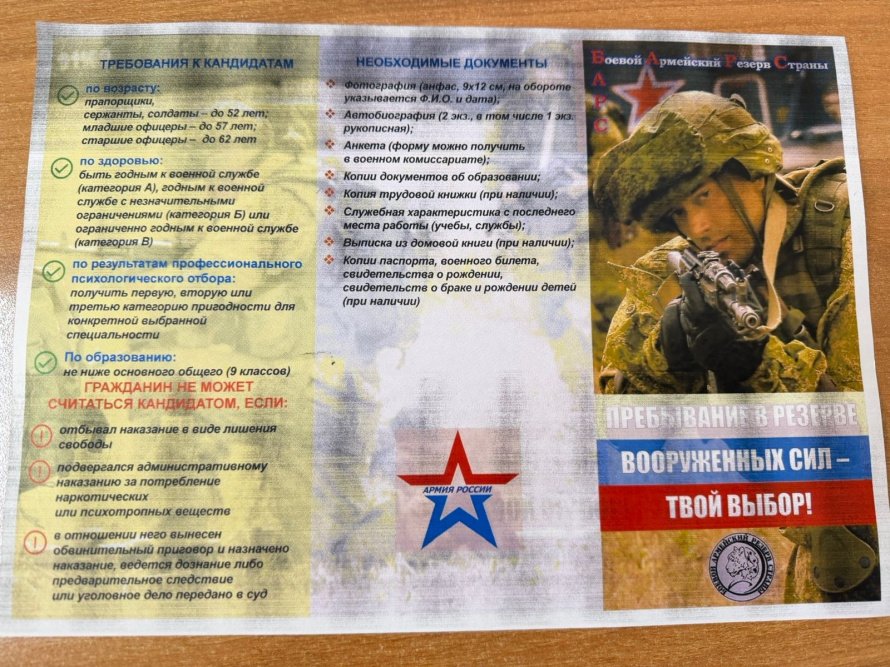 Пребывание в мобилизационном людском резерве.